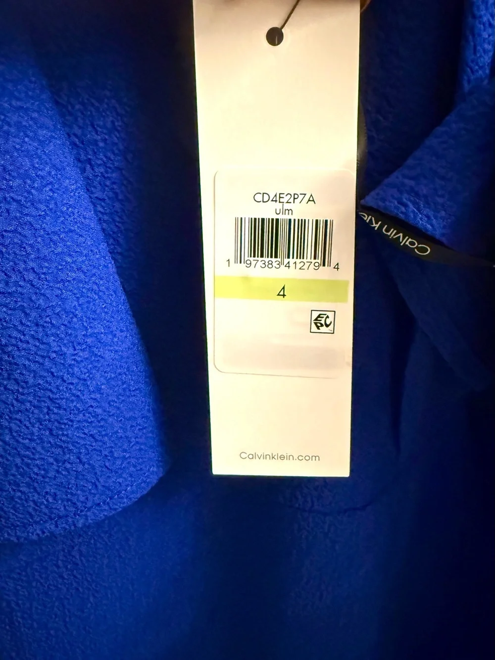 Calvin Klein Royal Blue Romper NWT